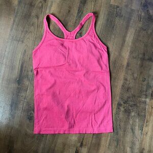 Lululemon Ribbed Power Y Racerback Tank Top Pink Size 10